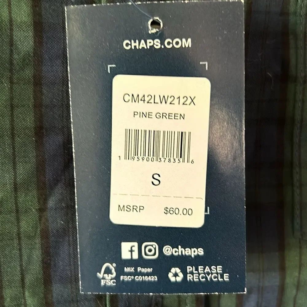 NEW Chaps Mens Button Down Shirt - Picture 3 of 7